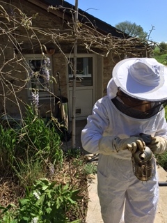 Je m'assure qu'il fait assez de fumée.